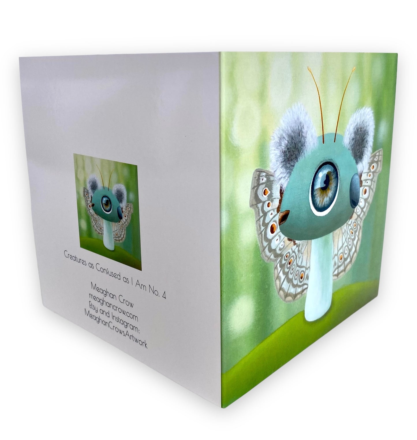 Surreal Creature Art Card- Koala Butterfly Mushroom
