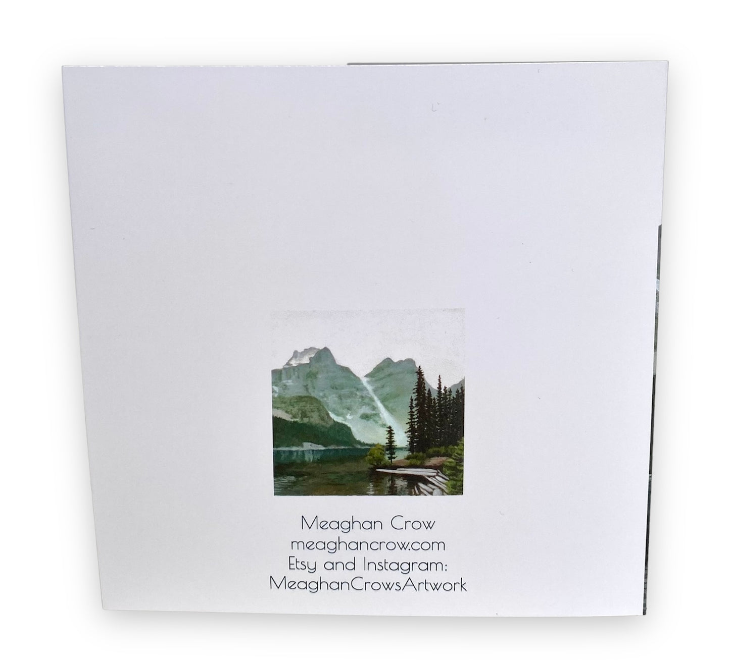 Canadian Mountain Range Art Card