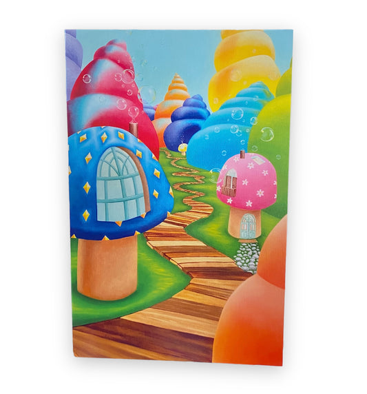 Mushroom Houses Art Card